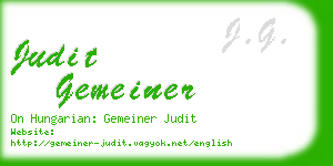 judit gemeiner business card